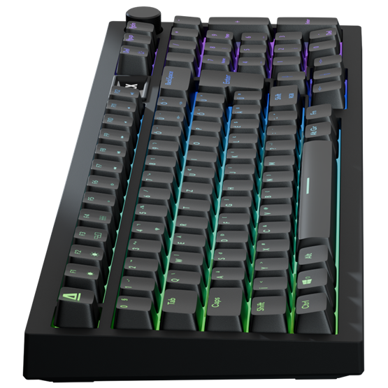 AVAX GM03 PRO 98% Gasket RGB tri-mode mechanikus billentyűzet Gateron sárga switch