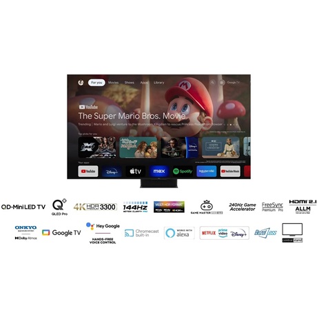 Tcl 75C855 UHD MINILED QLED GOOGLE SMART Televízió