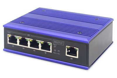 Digitus Industrial 5-Port Fast Ethernet Switch Digitus Industrial 5-Port Fast Ethernet Switch