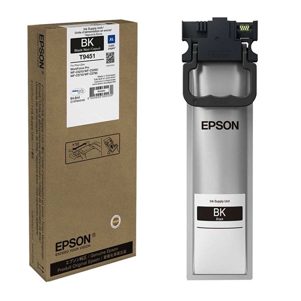Epson WF-C5xxx sorozathoz XL tintapatron fekete (C13T945140) Epson WF-C5xxx sorozathoz XL tintapatron fekete (C13T945140)