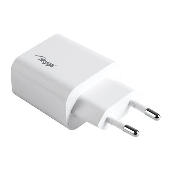 Akyga AK-CH-18 USB-C PD 5-12V / max. 3A 20W Quick Charge 3.0 gyorstöltő Akyga AK-CH-18 USB-C PD 5-12V / max. 3A 20W Quick Charge 3.0 gyorstöltő