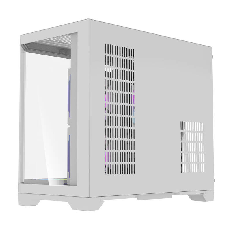 Darkflash FT418 számítógépház + 6 ARGB ventilátor Fehér 