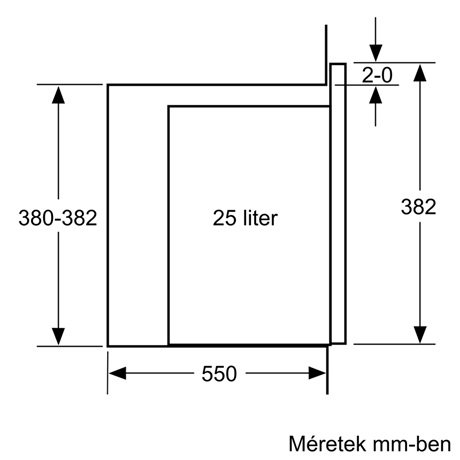 Bosch BFL554MB0 MIKROHULLÁMÚ SÜTŐ BEÉPÍTHETŐ