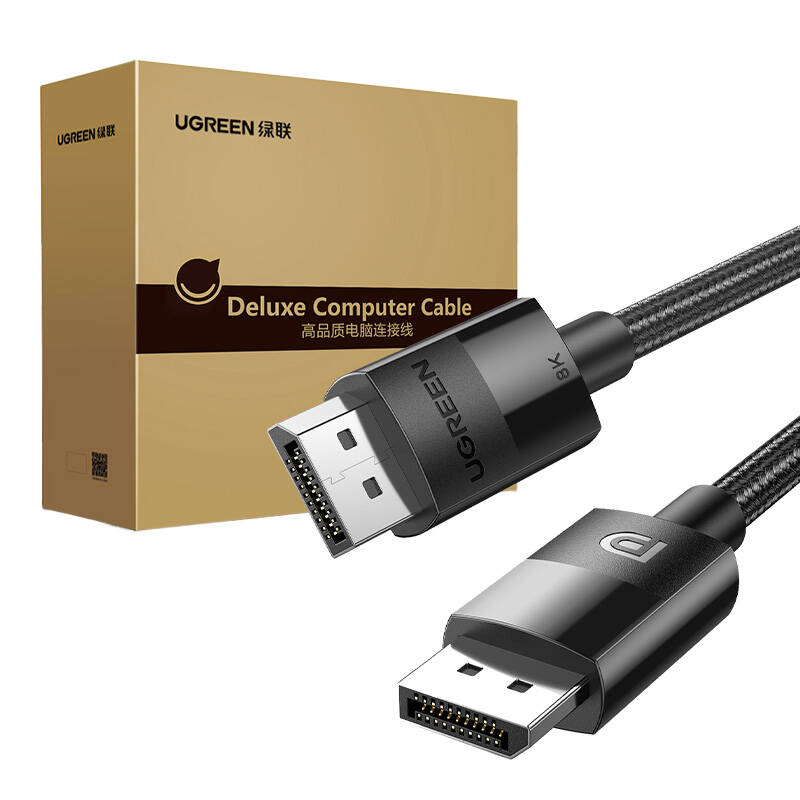 Display Port 1,4 braided cable 2 x Male UGREEN 80393 3m