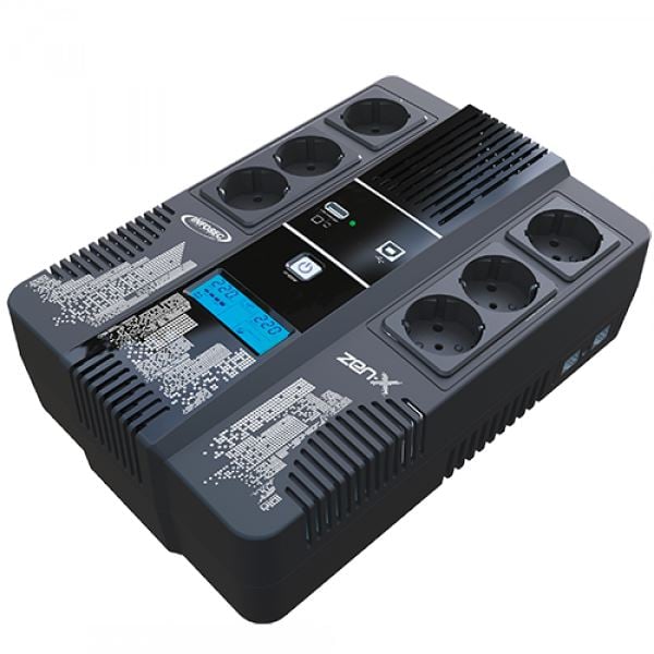 Infosec Zen-X 800VA szünetmentes tápegység Infosec Zen-X 800VA szünetmentes tápegység