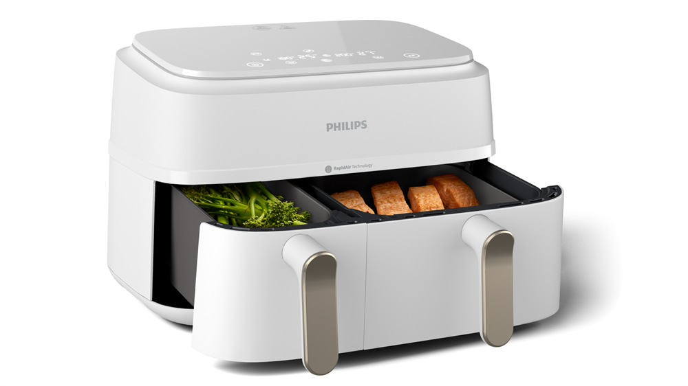 Philips 3000 Series DualBasket NA353/10 airfryer Forrólevegős fritőz