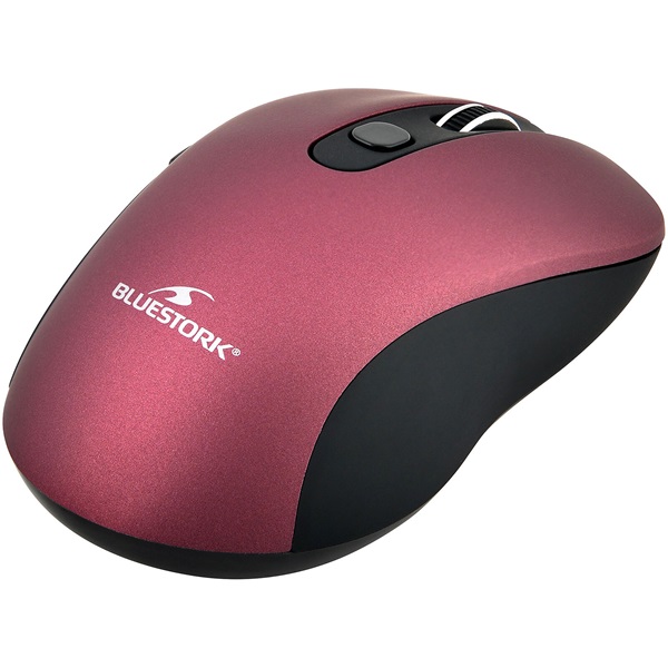 Bluestork  M-WL-OFF60-PURPLE 1600 DPI 6 gomb  optikai Vezeték nélküli Egér Lila 