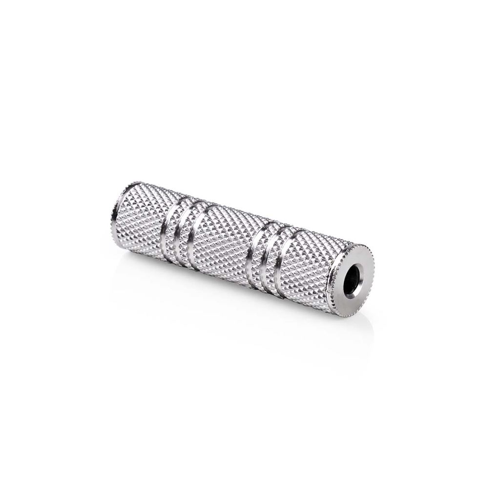 Nedis sztereó audio adapter, 3.5mm Aljzat  x2, nikkelezett, fém, ezüst, 1db (CAGB22950ME)