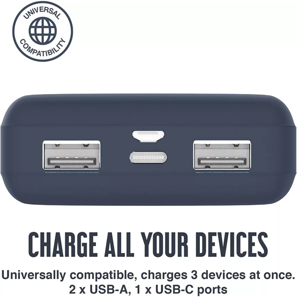JUICE UNIVERZÁLIS HORDOZHATÓ, ASZTALI AKKUMULÁTOR TÖLTŐ - ECO 3 POWER BANK - 2XUSB +TYPE-C - 10.000 MAH - SÖTÉTKÉK JUICE UNIVERZÁLIS HORDOZHATÓ, ASZTALI AKKUMULÁTOR TÖLTŐ - ECO 3 POWER BANK - 2XUSB +TYPE-C - 10.000 MAH - SÖTÉTKÉK
