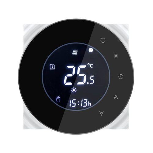 SMARTZILLA Tuya okos termosztát Fan Coil rendszerhez fekete (2044107)
