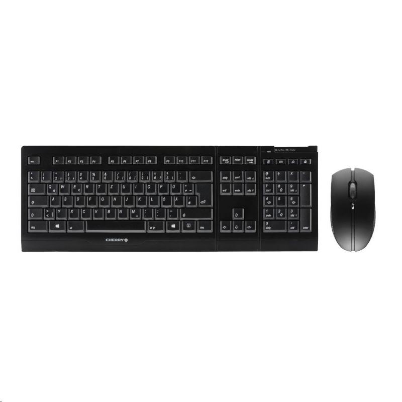 Cherry B.Unlimited 3.0 vezeték nélküli angol billentyűzet + egér fekete (JD-0410EU-2) Cherry B.Unlimited 3.0 vezeték nélküli angol billentyűzet + egér fekete (JD-0410EU-2)
