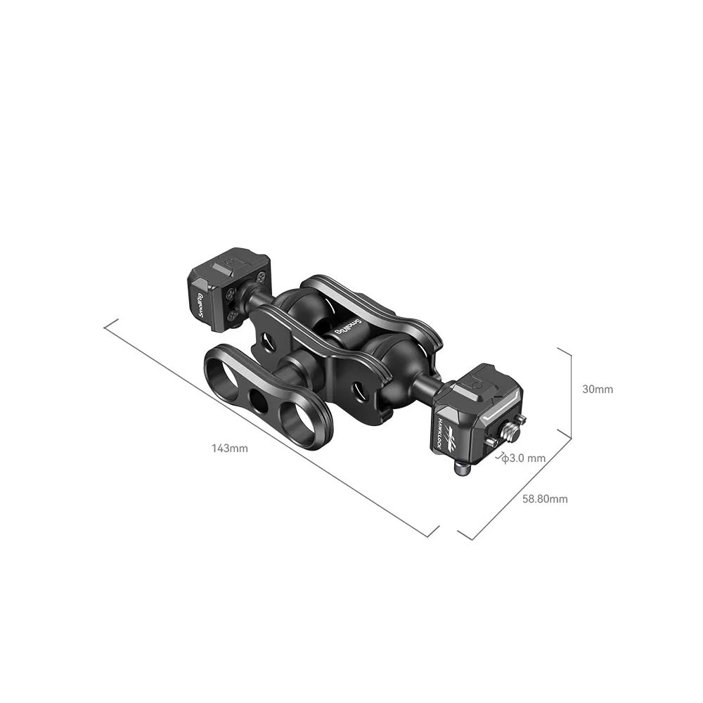 SMALLRIG Drop-in HawkLock mini Magic Arm with Quick Release Ball Head  