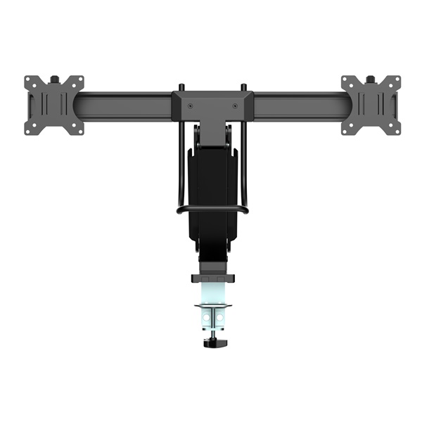 MULTIBRACKETS  2 képernyős M Deskmount Slim Basic Dual  17-27" max.VESA: 200x200 mm  6 kg Asztali konzol