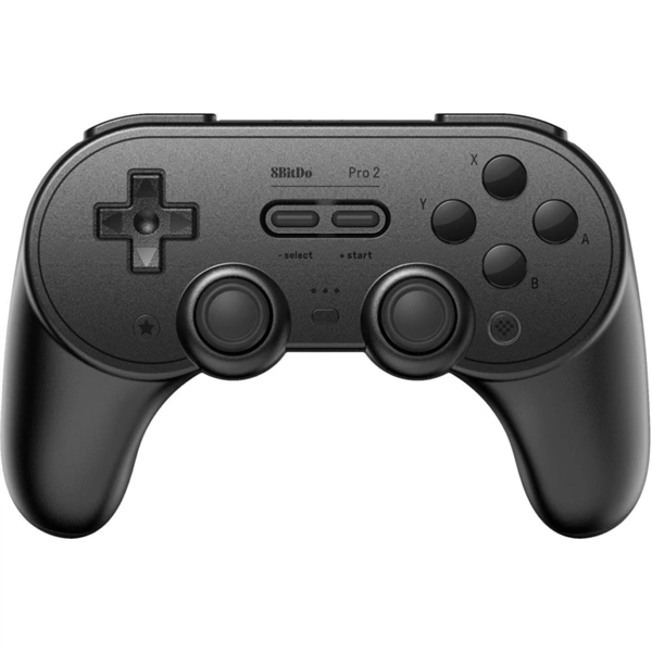 8BitDo Pro 2 Nintendo Switch Switch 2 PC Mobil Steam Bluetooth Hall-Effect vezeték nélküli kontroller Fekete