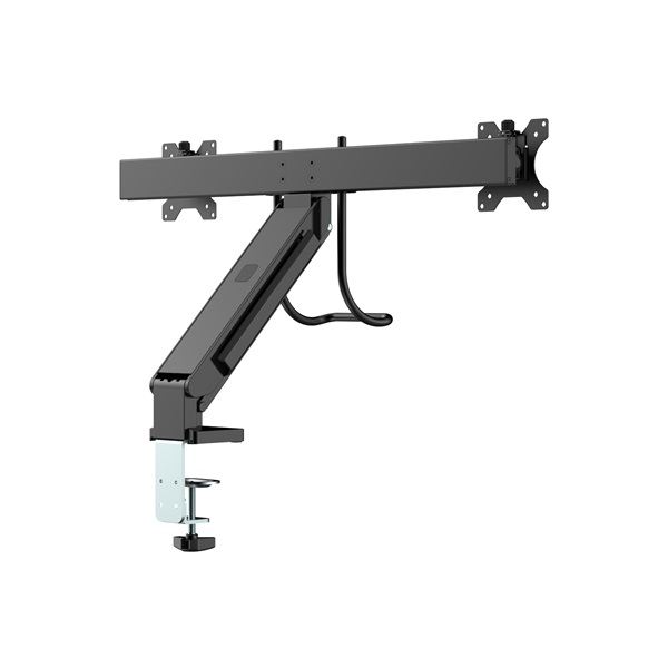MULTIBRACKETS  2 képernyős M Deskmount Slim Basic Dual  17-27" max.VESA: 200x200 mm  6 kg Asztali konzol