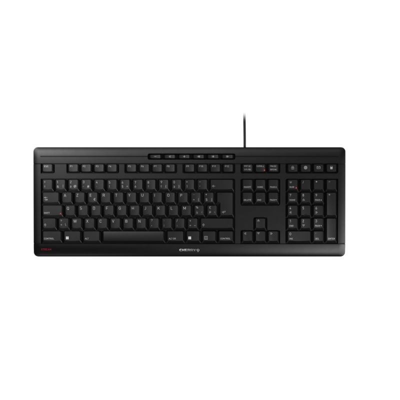 Cherry STREAM belga billentyűzet fekete (JK-8500BE-2)