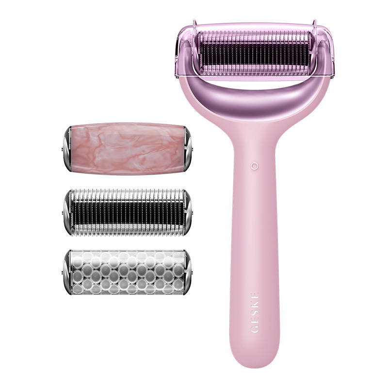 MicroNeedle Face&Body Roller 9in1 Geske with APP (pink)