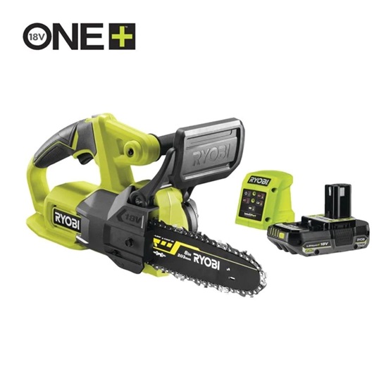 Ryobi RY18CS20A-125 18V One Plus™ 20cm-es láncfűrész  1x 2,5Ah akkumulátor + töltő  