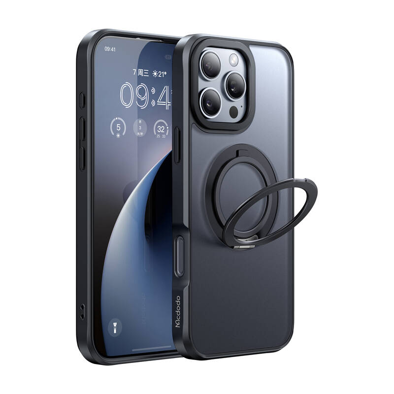 McDodo PC-4933 MagSafe tok iPhone 16 Pro Max készülékhez állvánnyal (fekete) McDodo PC-4933 MagSafe tok iPhone 16 Pro Max készülékhez állvánnyal (fekete)