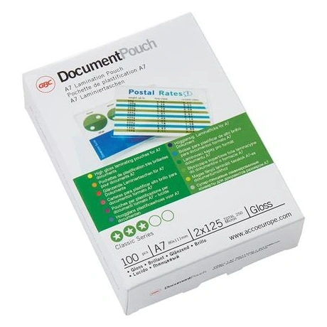 GBC  A7 125 mikron Meleglamináló fólia