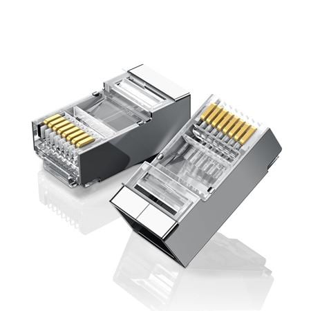 UGREEN RJ45 8P / 8C Cat.6 Ethernet fém csatlakozó 10db (20333) UGREEN RJ45 8P / 8C Cat.6 Ethernet fém csatlakozó 10db (20333)