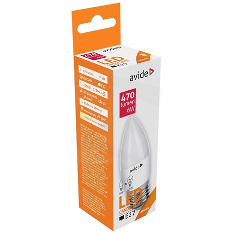 Avide ABC27NW-6W LED CANDLE IZZÓ 6W E27 NW 4000K