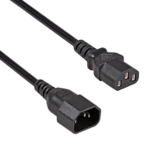 Akyga Extension tápkábel C13 / C14 3.0m - AK-PC-07C , fekete Akyga Extension tápkábel C13 / C14 3.0m - AK-PC-07C , fekete