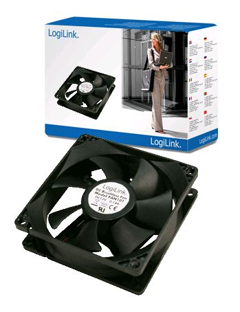 LogiLink ház hűtő ventilátor 8 cm fekete (FAN101)