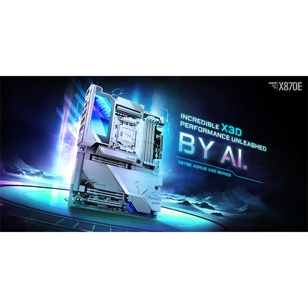 GIGABYTE AM5 X870E AORUS MASTER X3D ICE AMD X870 ATX Alaplap