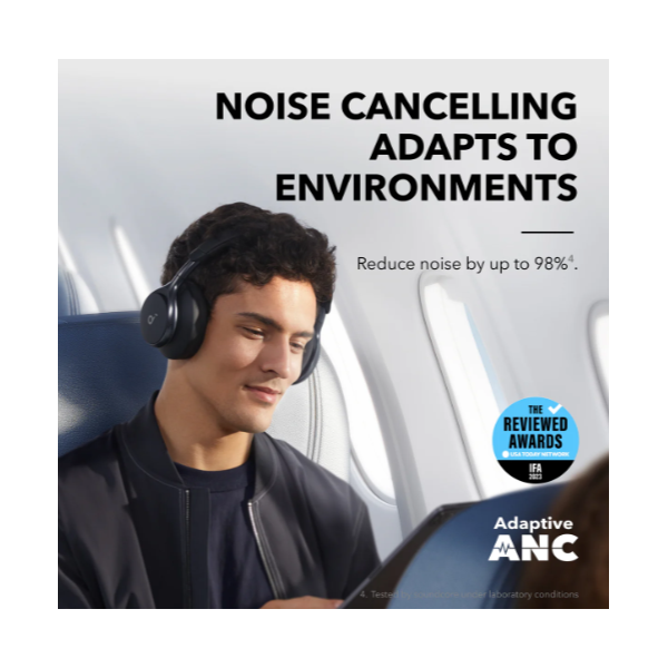 ANKER A3035G11 Vezeték Nélküli Fejhallgató, Soundcore Space One fekete  