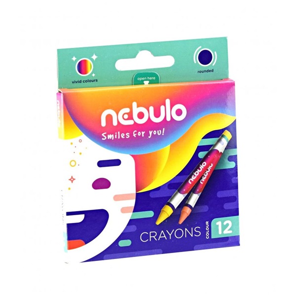 Nebulo 12db-os vegyes színű zsírkréta