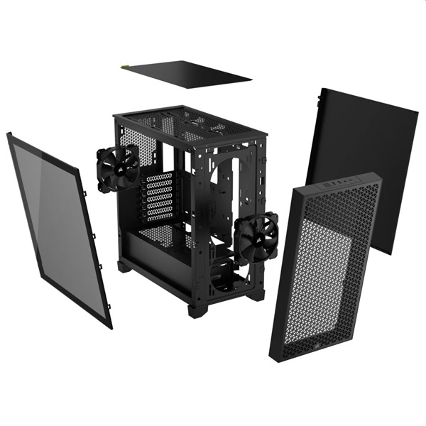CORSAIR 3000D számítógépház Fekete