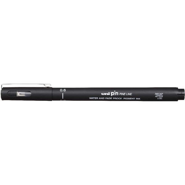 Uni PIN 0,6 mm fekete rajzmarker Uni PIN 0,6 mm fekete rajzmarker