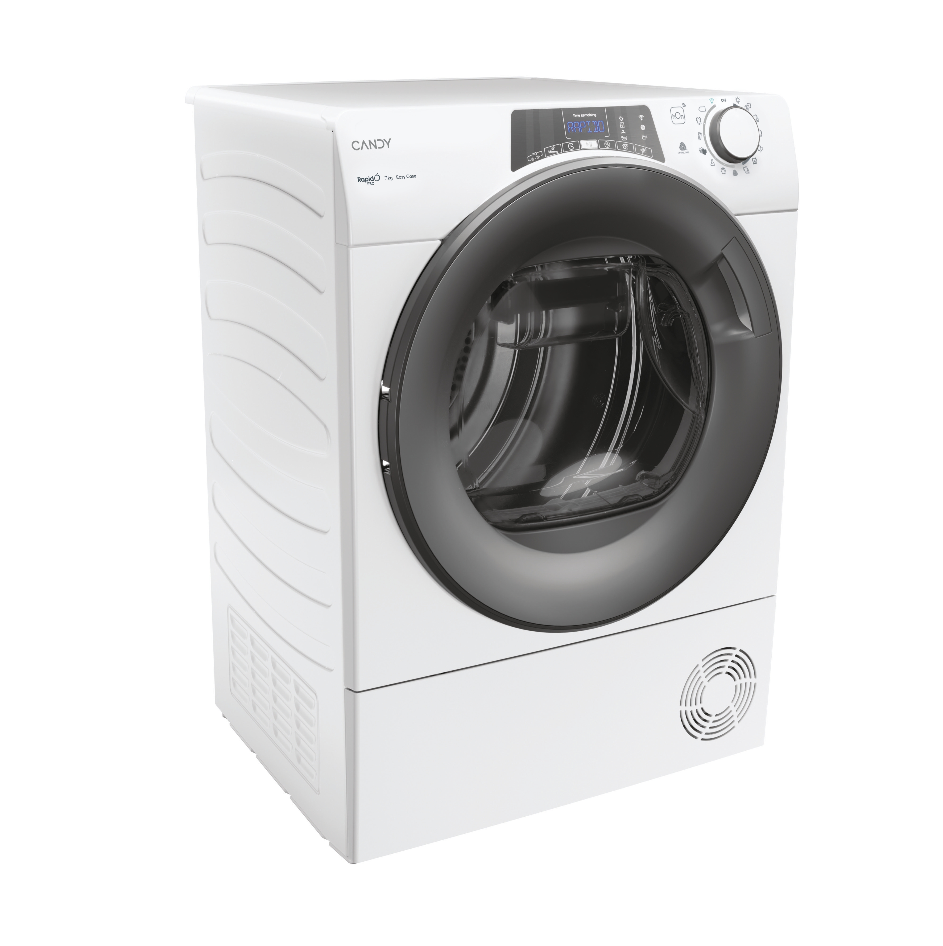 Candy RP4 H7A2TRE-S Hőszivattyús szárítógép – 7 Kg, B Energiaosztály, WiFi,  Super Easy, Smart Start Delay