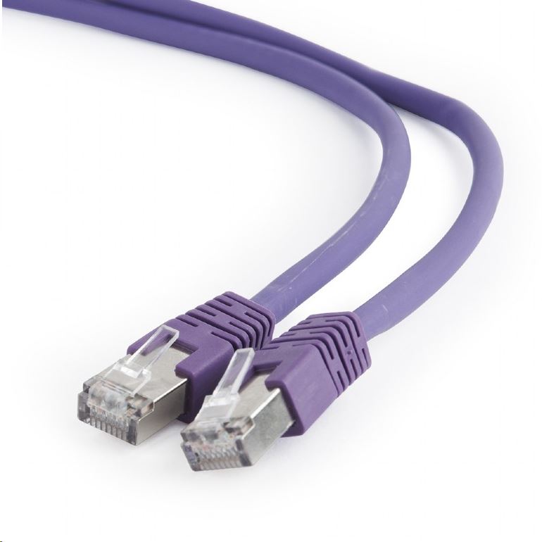 Gembird FTP CAT6A patch kábel 1m lila (PP6A-LSZHCU-V-1M) Gembird FTP CAT6A patch kábel 1m lila (PP6A-LSZHCU-V-1M)
