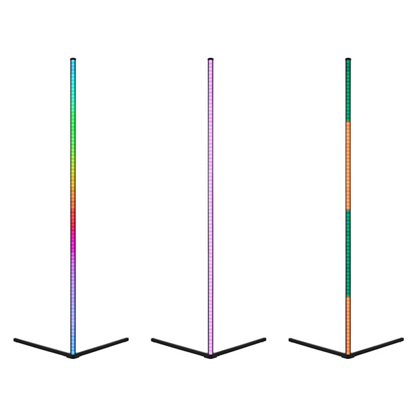 Tracer TRAOSW47253 Ambience Smart Corner 5 W 12 háttérvilágítási mód RGB világítás fekete gamer saroklámpa