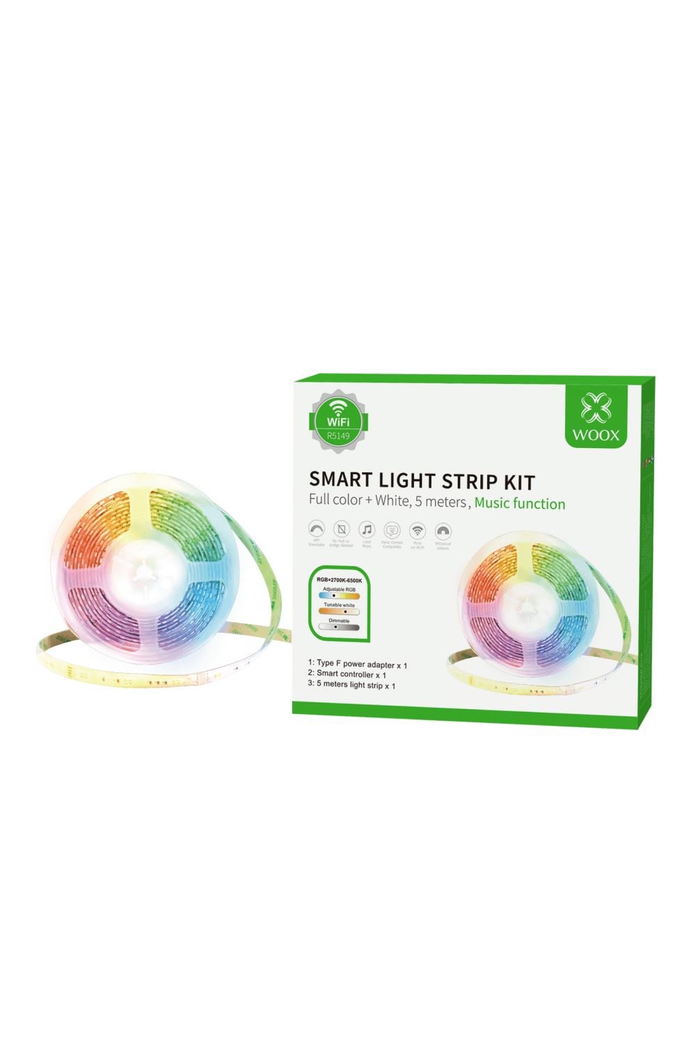 Woox Smart Home okos LED szalag 5m (R5149)