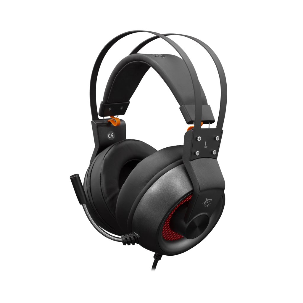 White Shark GH-1949 CARACAL Gaming headset fekete-ezüst