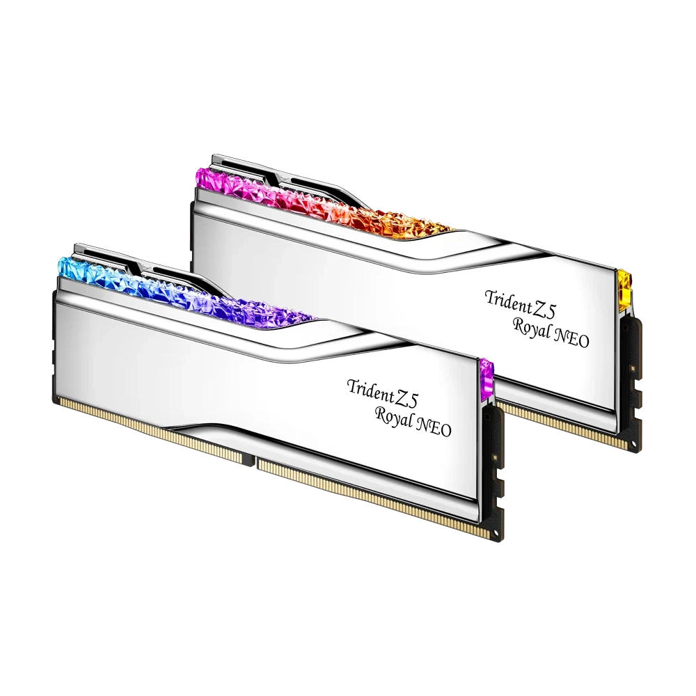 G.SKILL 32GB DDR5 8000MHz Kit(2x16GB) Trident Z5 Royal Neo RGB Memória Ezüst