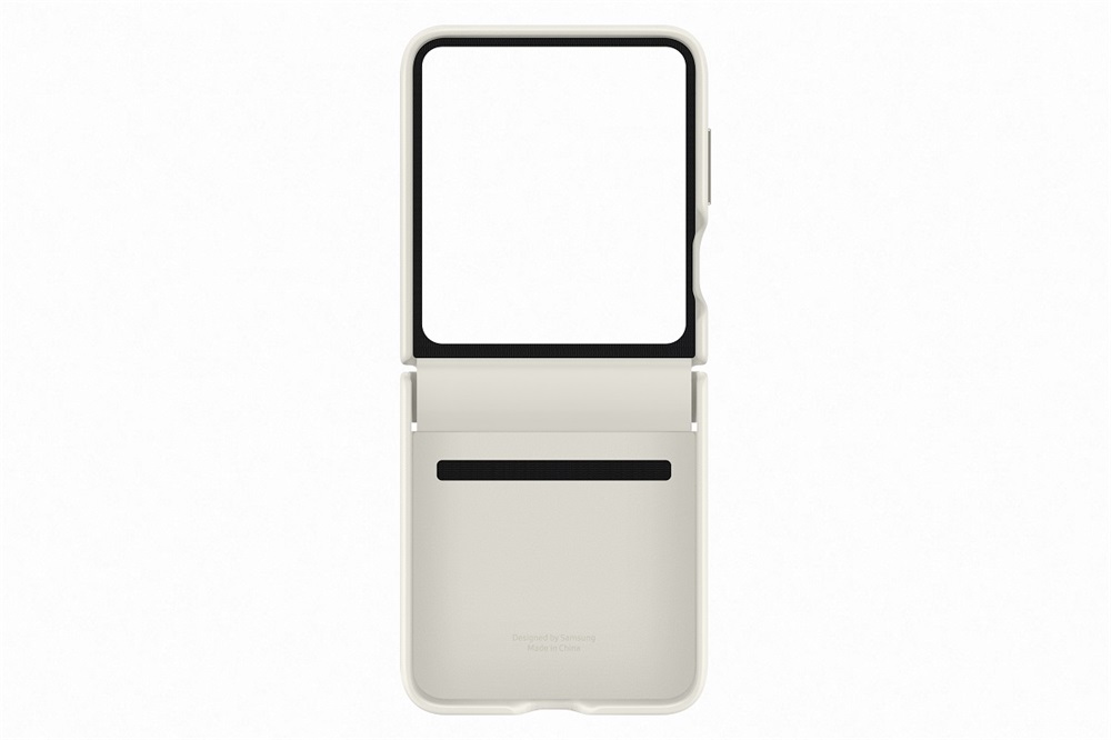 Samsung EF-VF731PUEGWW Galaxy Z Flip 5 krém ökobőr hajlítható tok
