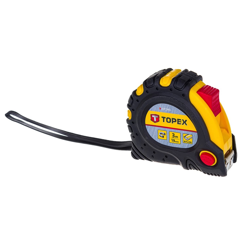 Topex Mérőszalag 3m hosszú 19mm széles mágneses szalag  27C343 (113160)