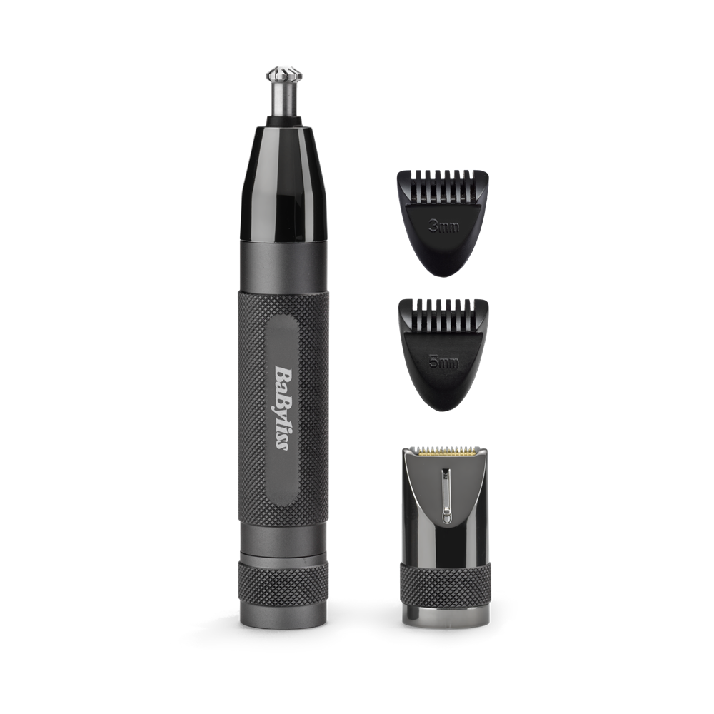 BaByliss E111E Super X-Metal Series Orr- és fülszőrzetnyíró szemöldök trimmerrel Fekete BaByliss E111E Super X-Metal Series Orr- és fülszőrzetnyíró szemöldök trimmerrel Fekete