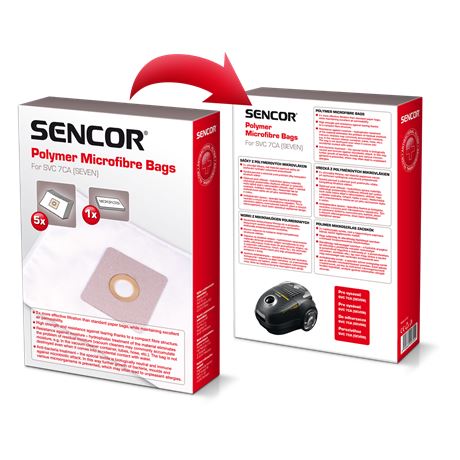 Sencor SVC 7CA papír porzsák 5db + 1db mikroszűrő