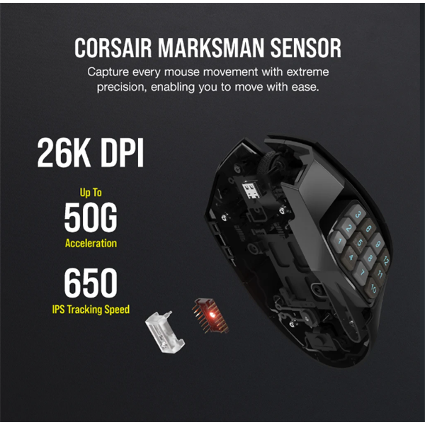CORSAIR SCIMITAR ELITE   Vezeték Nélküli Egér Gaming