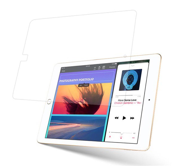 Képernyővédő üveg (karcálló, 0.3mm, 9H) ÁTLÁTSZÓ [Apple IPAD 9.7 (2018)]