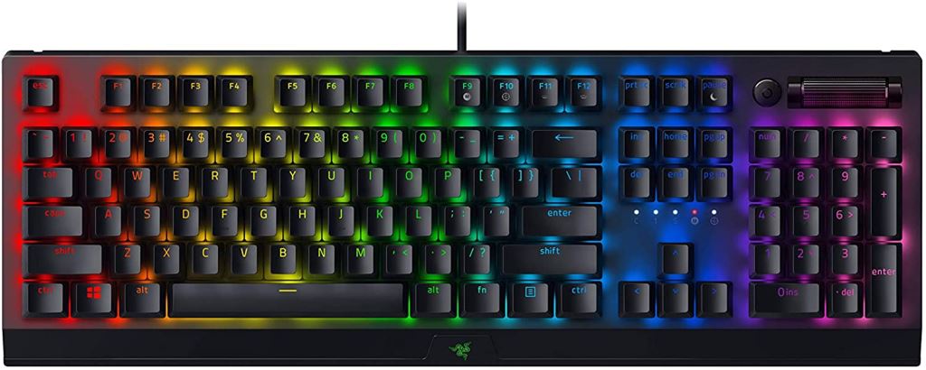 Razer BlackWidow V3 Green Switch US billentyűzet fekete (RZ03-03540100-R3M1)