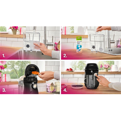 Bosch 107E KÁVÉFŐZŐ KAPSZULÁS TASSIMO HAPPY FEKETE