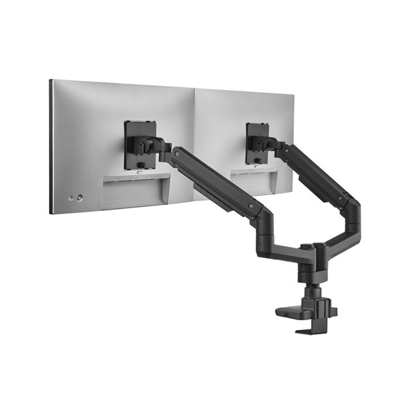 Equip  650182  17"-35"  2 monitor  dönthető  forgatható  Max.: 2x20kg Monitor Asztali konzol  fekete 
