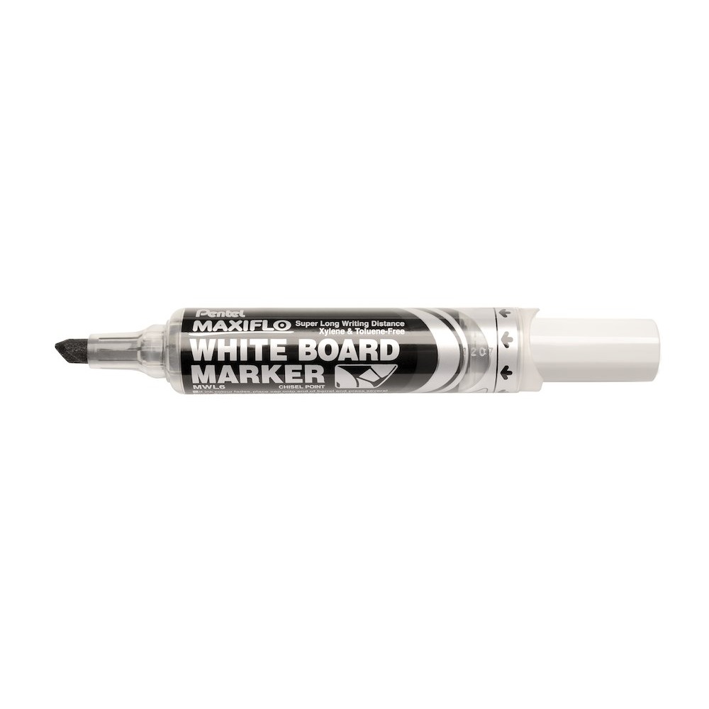 Pentel Táblamarker 1,5-6,2mm, vágott  Maxiflo fekete (MWL6-AO)