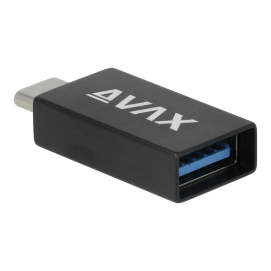  AVAX AD602 CONNECT+ Type C - USB A OTG adapter 